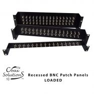 BNC Recessed Patch Panels - Loaded